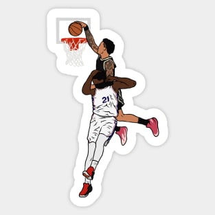 John Collins Dunk on Embiid Sticker